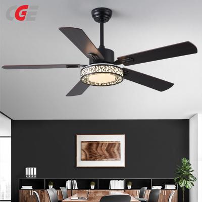 CGE-6113 Ceiling Fans with Lights and Remote 52 Inch  LED Ceiling Fan Noiseless Reversible Indoor Ceiling Fans with Lights for Bedroom living room 